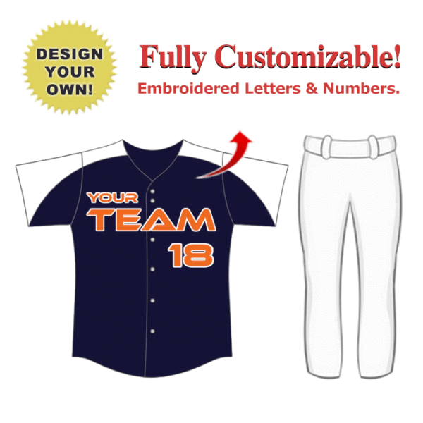 custom team baseball jerseys